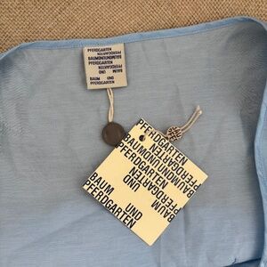 NWT BAUM UND PFERDGARTEN Aymelina Tiered Woven Maxi Dress in Cerulean Blue
